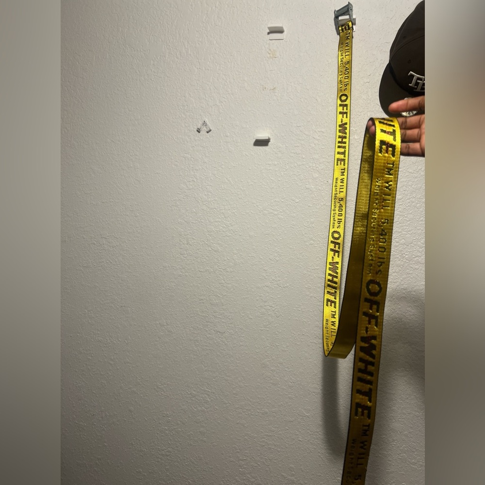 Off-White Yellow Wall Decor Belt